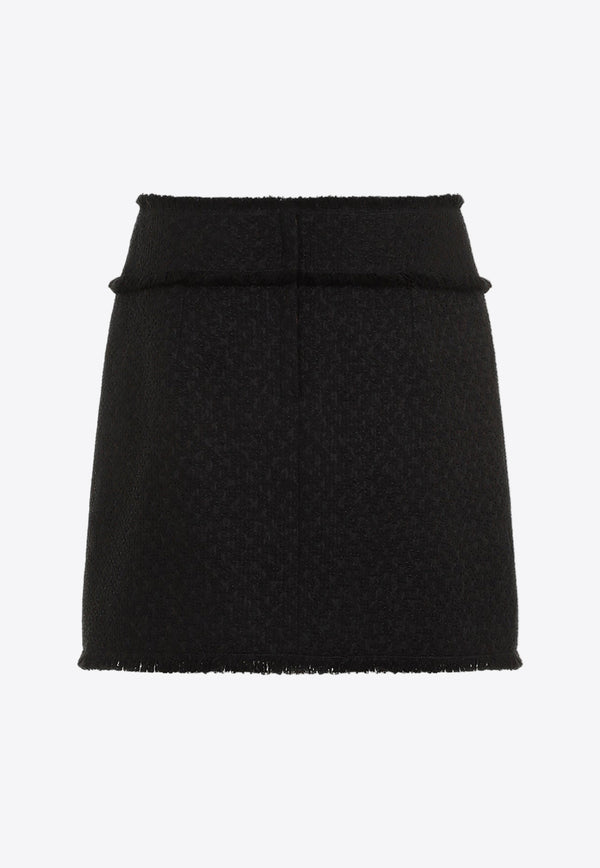 A-line Knitted Mini Skirt