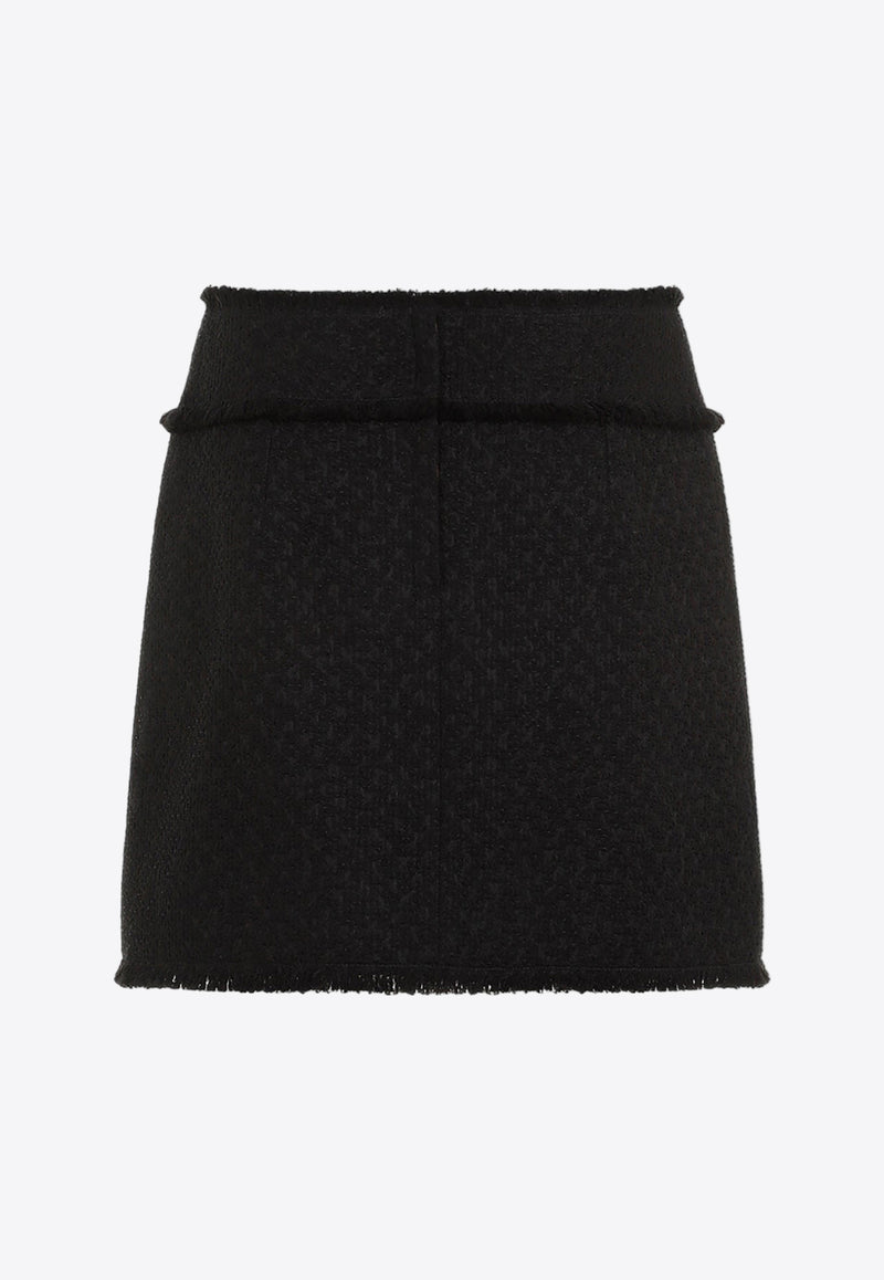 A-line Knitted Mini Skirt