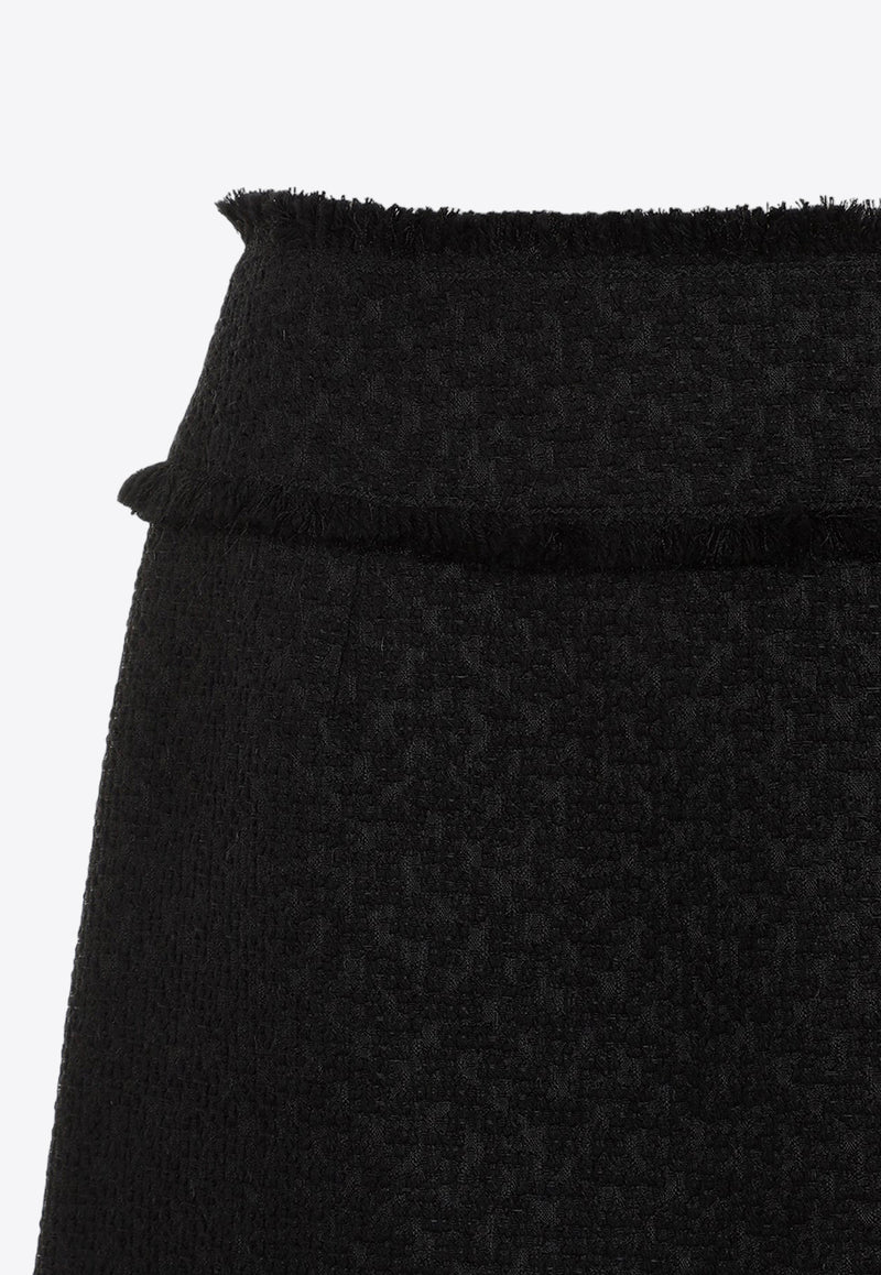 A-line Knitted Mini Skirt