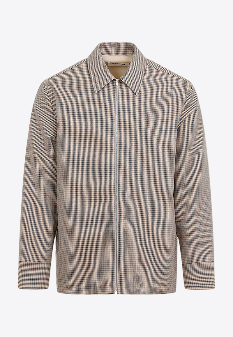 Checked Shirt in Virgin Wool