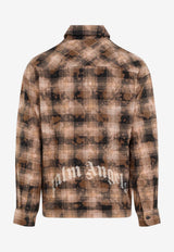 Logo Checked Bleached Shirt