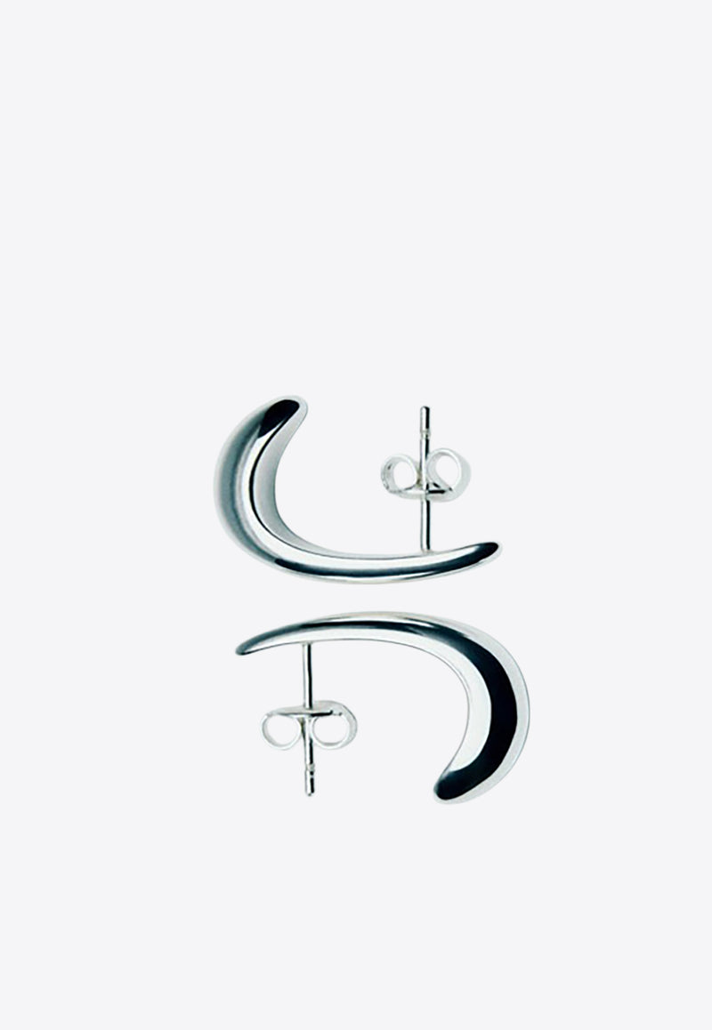 RAGBAG STUDIO Dualism Sculptural Stud Earrings Silver 12105SILVER