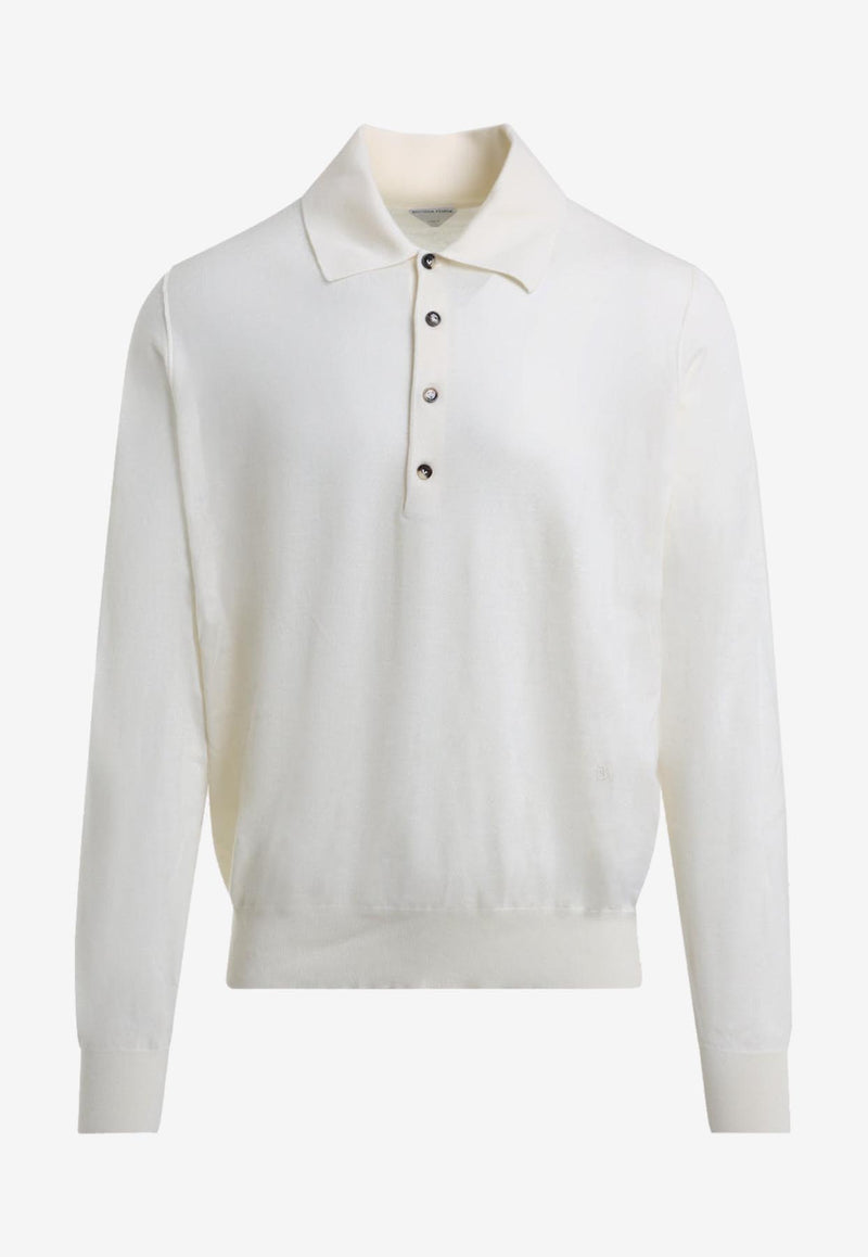 Long-Sleeved Cashmere Polo