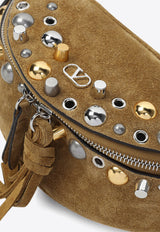 Nellcote Crystal-Embellished Suede Belt Bag