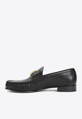 VLogo Leather Loafers