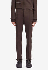 Salvatore Ferragamo Straight-Leg Jeresy Pants 122295 P 770548 DARK EXPRESSO