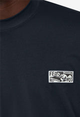 Salvatore Ferragamo Logo Long-Sleeved T-shirt 122348 H 776298 NERO Black