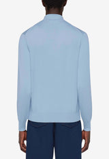 Salvatore Ferragamo Long-Sleeved Polo T-shirt 122380 E 775815 LIGHT BLUE Blue