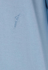 Salvatore Ferragamo Long-Sleeved Polo T-shirt 122380 E 775815 LIGHT BLUE Blue