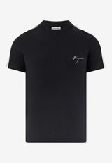 Salvatore Ferragamo Logo Short-Sleeved T-shirt 122434 H 776294 NERO Black