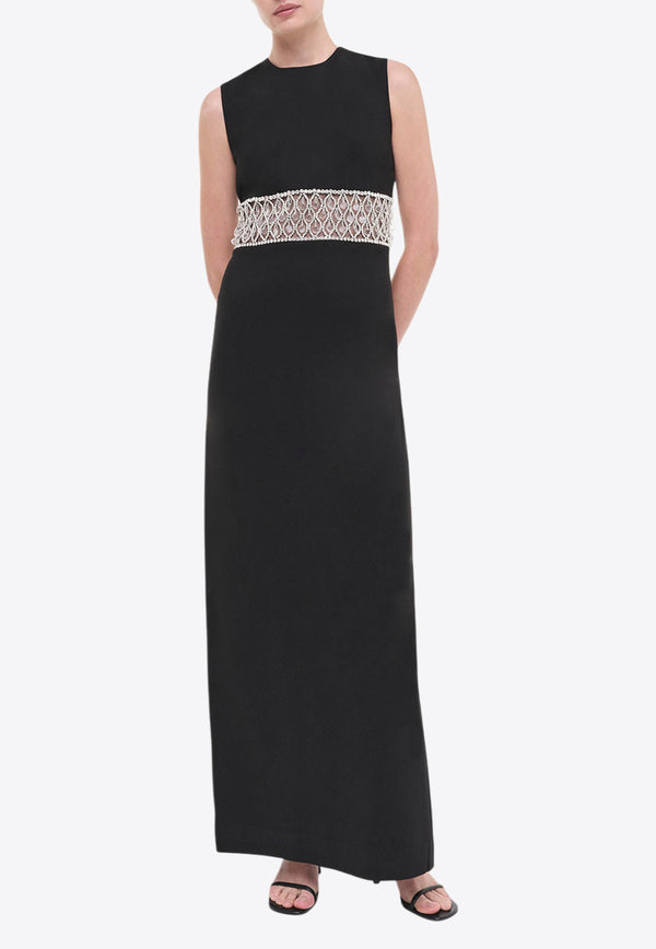 Simkhai Malda Crystal Embellished Gown Black 124-1014-REBLACK