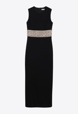 Simkhai Malda Crystal Embellished Gown Black 124-1014-REBLACK