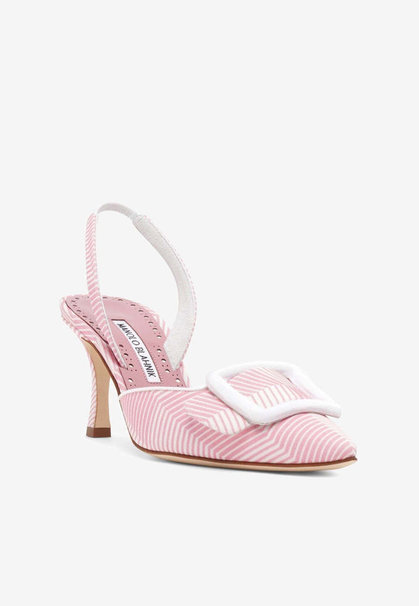 Manolo Blahnik Mayslibi 70 Slingback Pumps 124-2512PINK