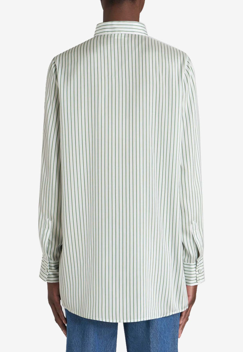 Etro Logo Striped Shirt 12400-0556 0500 Multicolor