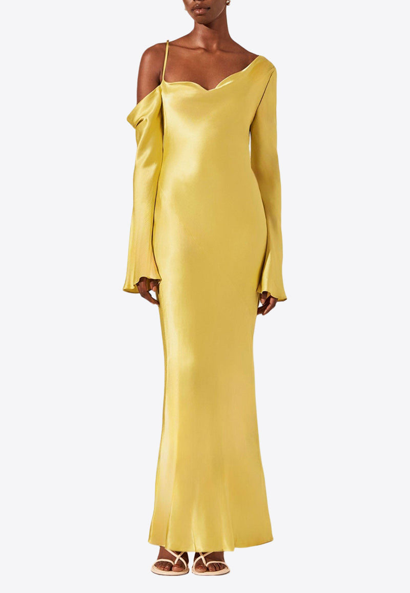 Shona Joy Sofia Asymmetrical Maxi Dress 1243056YELLOW