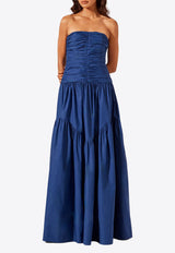 Shona Joy Maiori Contour Ruched Maxi Dress 1243331BLUE