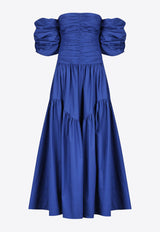 Shona Joy Maiori Contour Ruched Maxi Dress 1243331BLUE