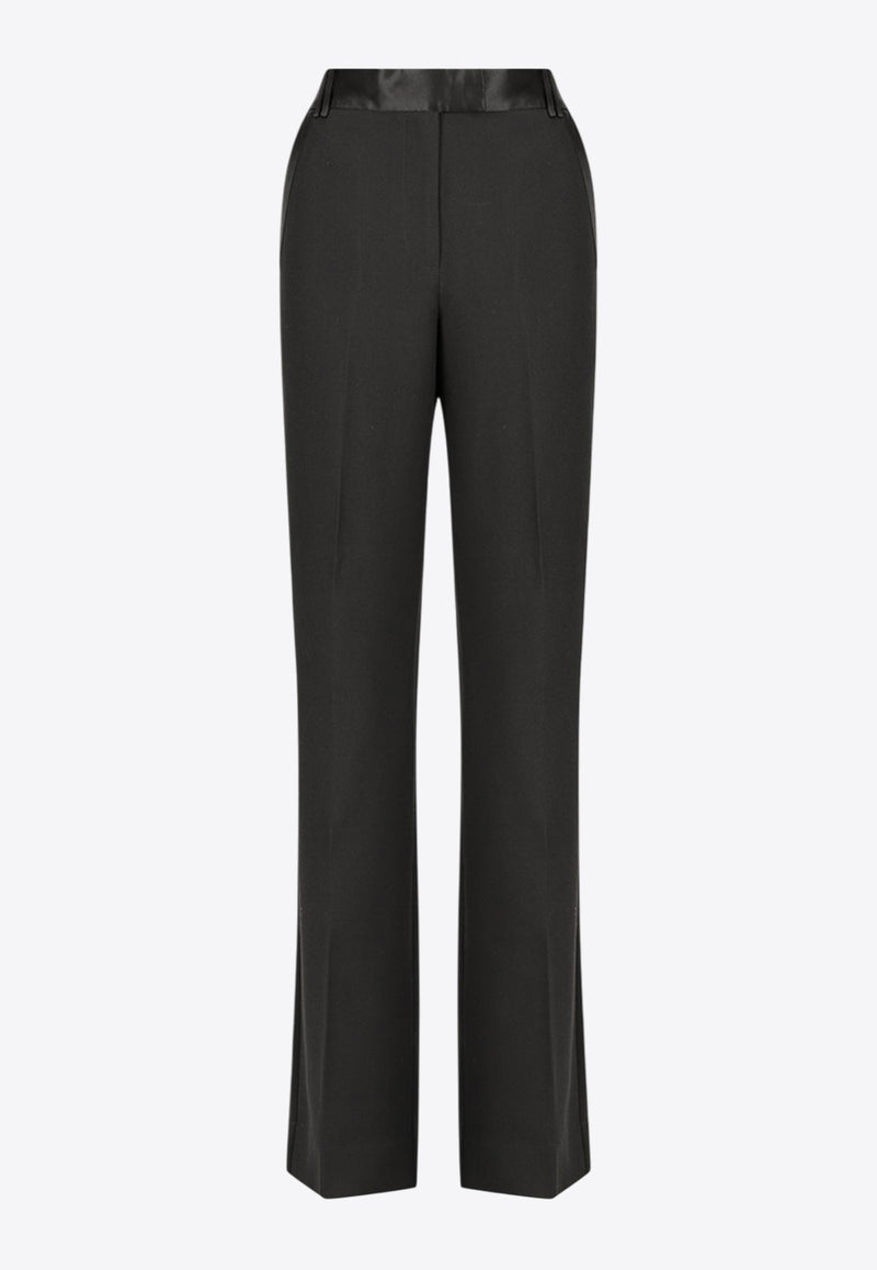 Shona Joy Adri Straight-Leg Tuxedo Pants Black 1244265BLACK