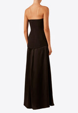 Shona Joy Adri Strapless Paneled Maxi Dress Black 1244268BLACK