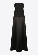 Shona Joy Adri Strapless Paneled Maxi Dress Black 1244268BLACK