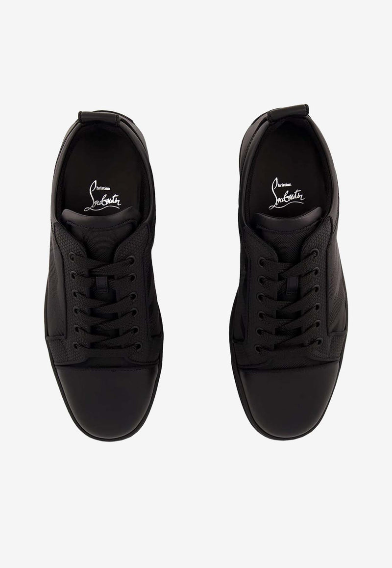 Christian Louboutin Louis Junior Leather Low-Top Sneakers Black 1250203LE/Q_LOUBO-BK01