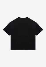 Fear Of God Essentials Logo Print Crewneck T-shirt Black 125BT242000F/P_FEARE-BLK