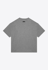 Fear Of God Essentials Logo Print Crewneck T-shirt Gray 125BT244191F/P_FEARE-DH