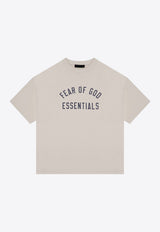 Fear Of God Essentials Logo Print Crewneck T-shirt White 125BT244192F/P_FEARE-SH