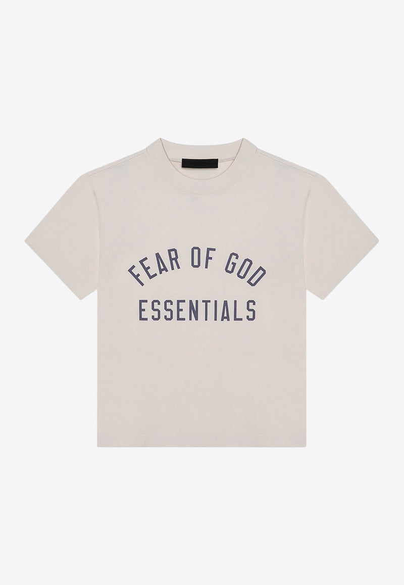 Fear Of God Essentials Logo Print Crewneck T-shirt White 125BT245442FW/P_FEARE-SH