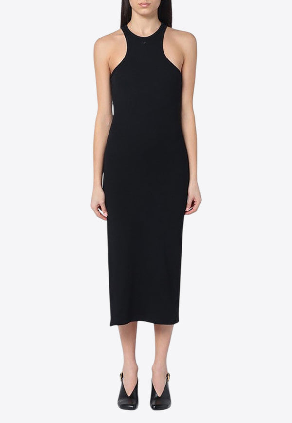 Courrèges Ribbed Midi Dress Black 125JRO586JS0194/Q_COURR-9999