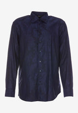 Etro Paisley Long-Sleeved Shirt 12908-3110 0200 Blue