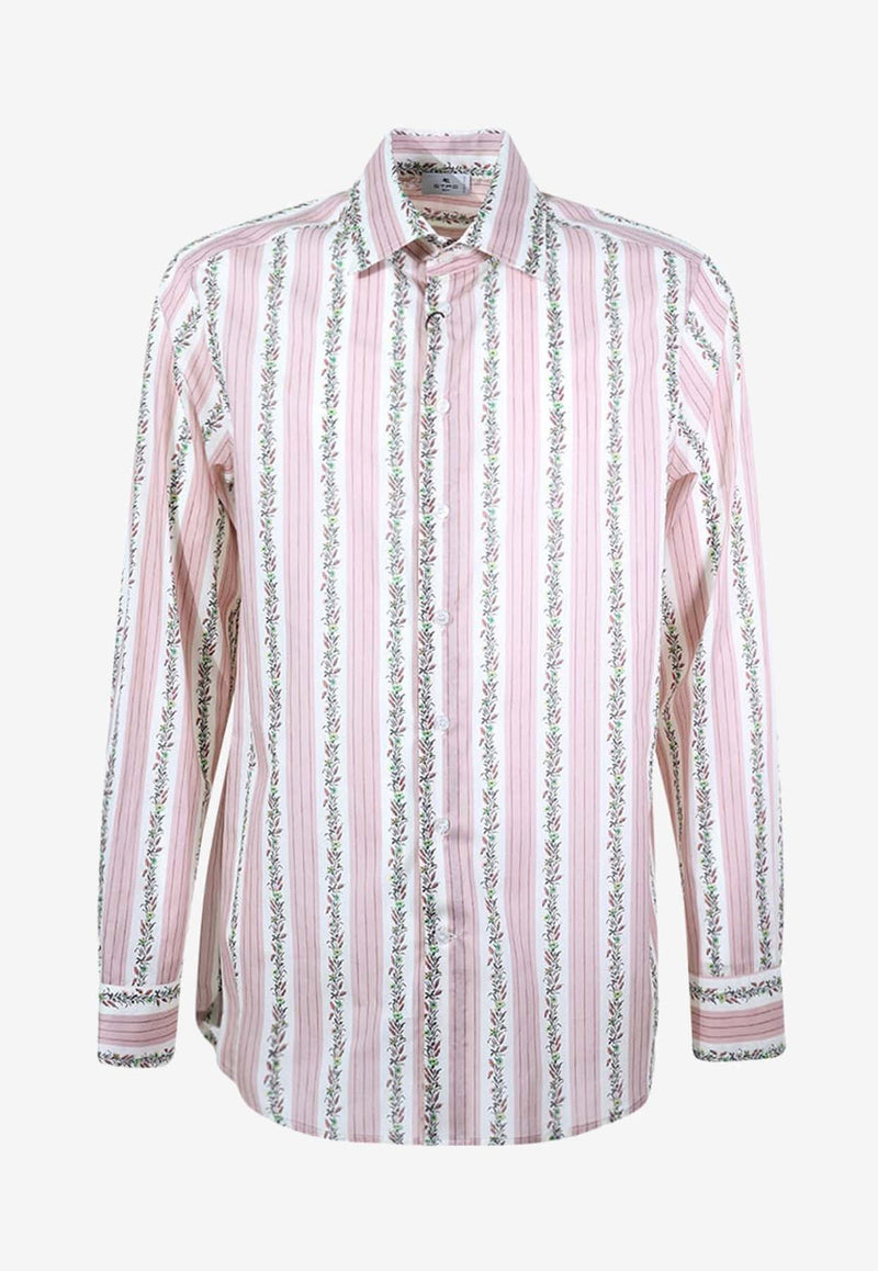 Etro Striped Print Shirt 12908-5739 0651 Multicolor