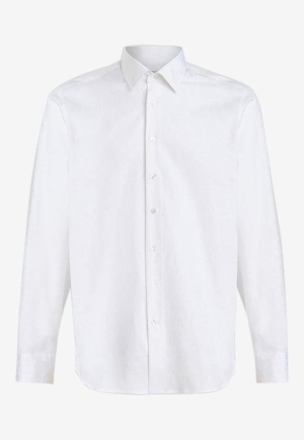 Etro Long-Sleeved Roma Shirt White 12908-6205 0990