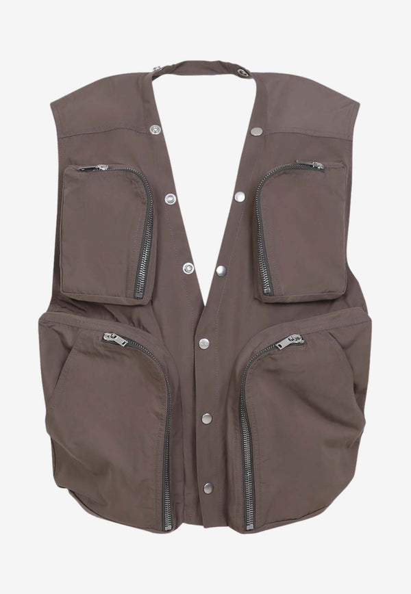 V-neck Cargo Vest