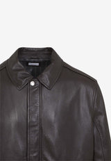 Leather Bomber Jacket