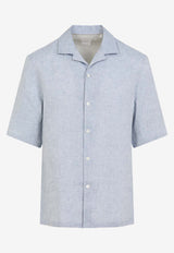 Short-Sleeved Linen Shirt