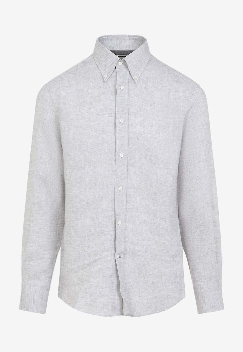 Long-Sleeved Button-Down Shirt