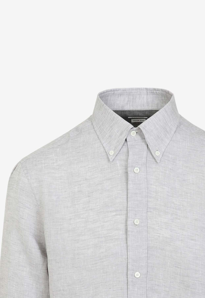 Long-Sleeved Button-Down Shirt