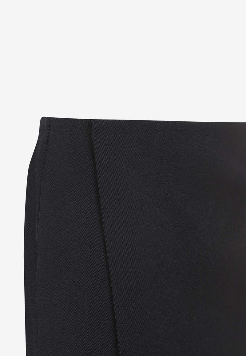 Kavi Wrap Midi Skirt in Wool