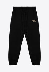 Fear Of God Essentials Logo Print Track Pants Black 130BT242020F/P_FEARE-BLK