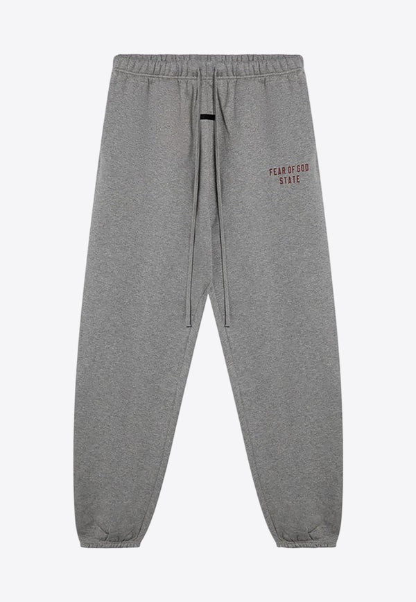 Fear Of God Essentials Logo Print Track Pants Gray 130BT242021F/P_FEARE-DH