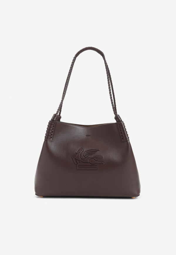 Small Libra Leather Tote Bag