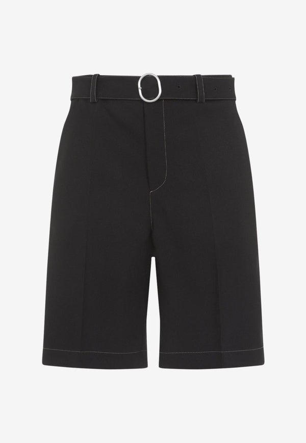 Belted Bermuda Shorts