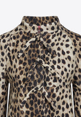 Jaguar Spots Printed Wool Coat