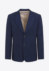 Single-Breasted Wool Blazer