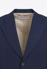 Single-Breasted Wool Blazer