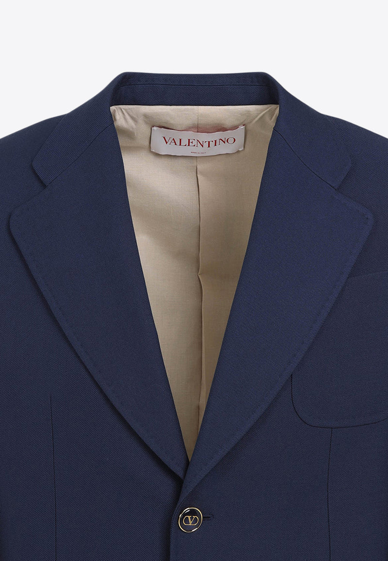 Single-Breasted Wool Blazer