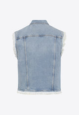 Washed Denim Vest