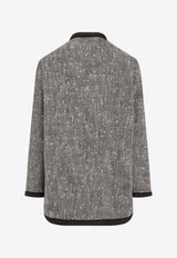 Herringbone Wool Coat