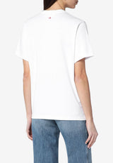 Victoria Beckham Fashion Stole My Smile T-shirt White 1322JTS004130ACO/Q_VIBEC-WHT